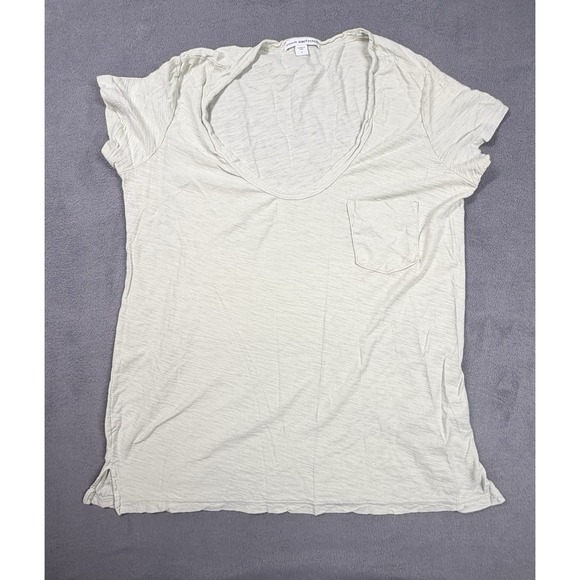 James Perse Tops - James Perse Slub Cotton Shirt Womens 1 Small Green Lightweight Outdoor Classic
